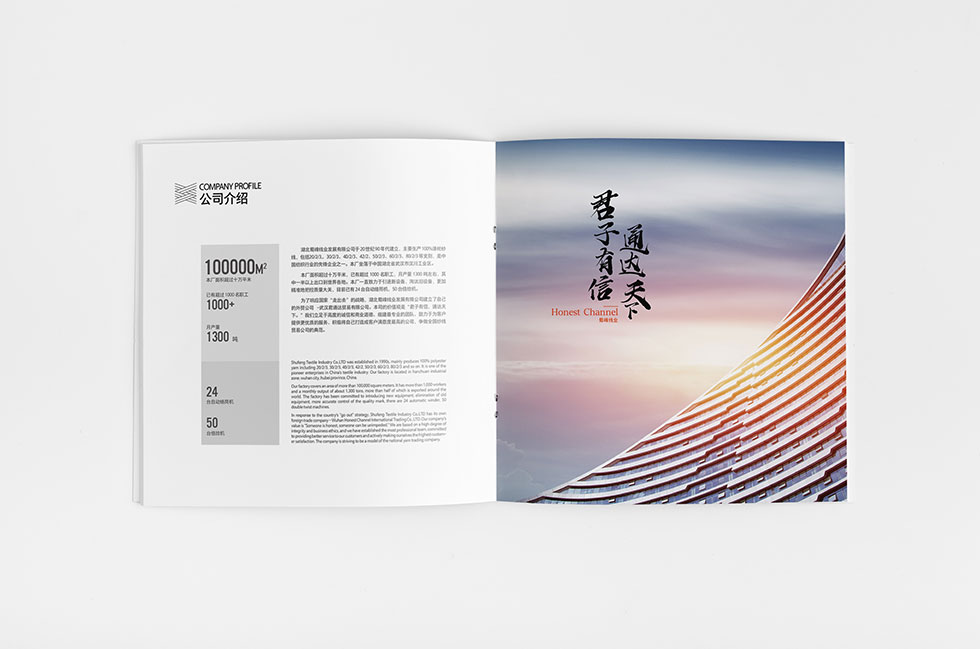 蜀峰線業畫冊設計